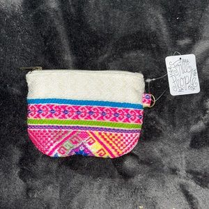 NWT Free people colorful pouch makeup bag